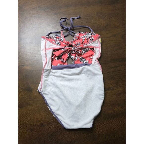 Womens Floral Two-Piece Halter Swimsuit By Ninety Six Degrees - Size M - Picture 10 of 12
